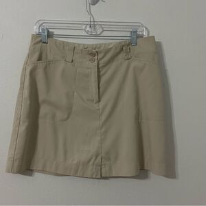 Nike Golf Tan Womens M Skirt Activewear Athleisure Skort Quick Dry Casual